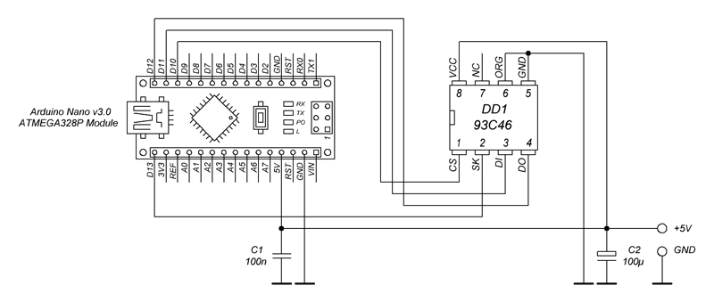 KN34PC - 93C46 Arduino library